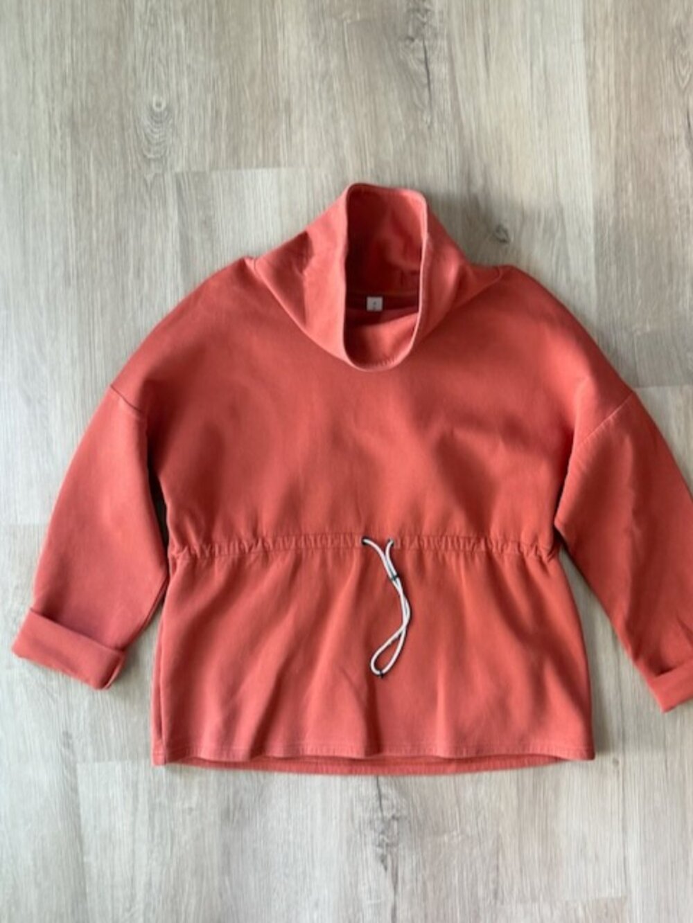 Varley Barton Sweatshirt Rust Funnel Neck M *FLAW